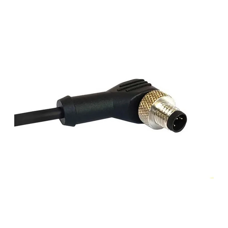Bulgin Sensor Actuator Cable M12 Series Male Right Angle to 4 Way Unterminated 1 m 250V PXPPVC12RAM04ACL010PVC