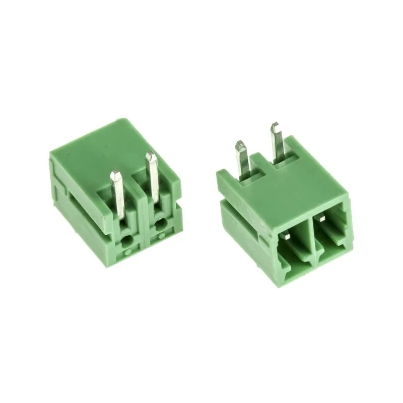 RS PRO Pluggable Terminal Block 2-Contact 3.5 mm Pitch 1 Row Green Polyamide 66 Housing 300V 8A 144-4105
