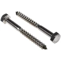 RS PRO Hex Coach Screw Stainless Steel M10 x 100 mm 144-3561