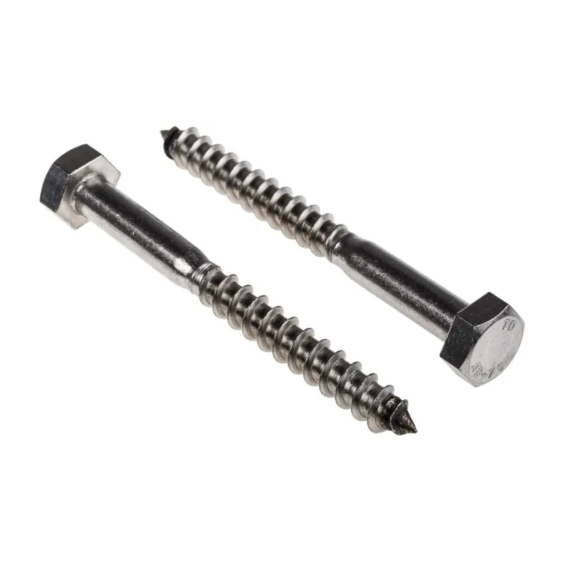 RS PRO Hex Coach Screw Stainless Steel M10 x 100 mm 144-3561