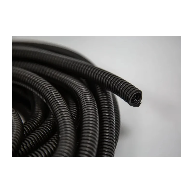 RS PRO Flexible Plastic Conduit, 10.7 mm Nominal Diameter, Black, 10 m Length, Thread Size 3.3 mm 144-3712