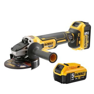 DeWALT 18V XR Brushless Cordless Angle Grinder 125 mm Disc Size 1 kW Power DCG405P2-GB