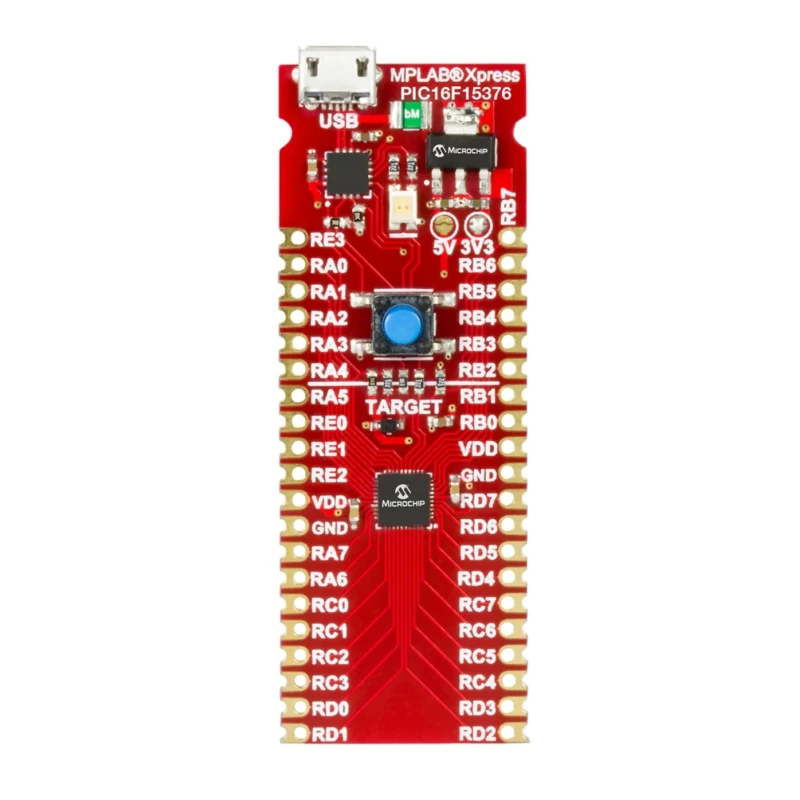 Microchip MPLAB Xpress PIC16F15376 MCU Evaluation Board DM164143 with 8 Bit MCU PIC Processor USB Interface