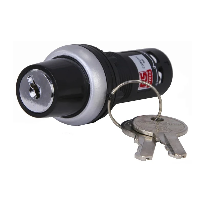 RS PRO IP65 Key Switch, 1 CO Contact, 6A Current, 3-Way Configuration IP65 IP65