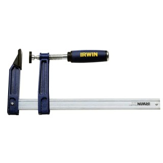 Irwin 600 mm x 120 mm F Clamp with 450kg Clamping Force, Silver and Black Finish 10503571