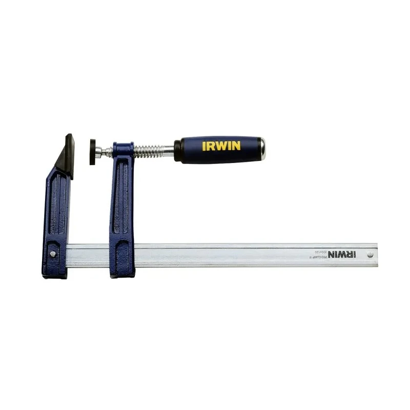 Irwin 600 mm x 120 mm F Clamp with 450kg Clamping Force, Silver and Black Finish 10503571