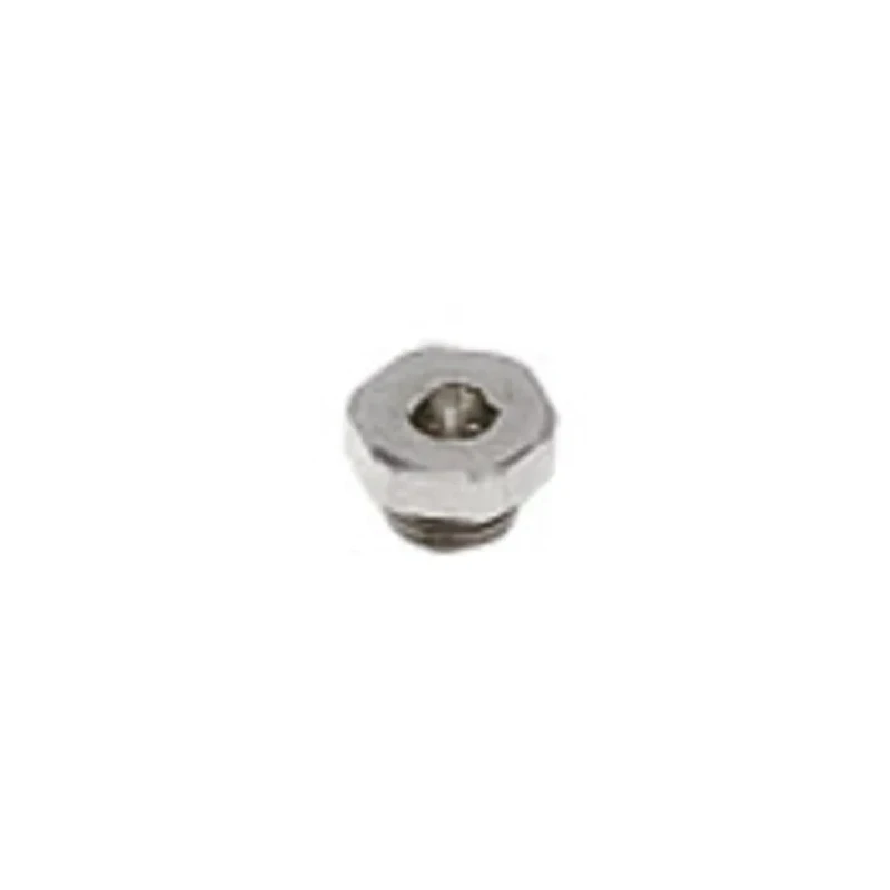 Legris 222 Series Brass Plug Fitting for 5 mm G Thread, 1/8 in Thread Size, 8.6mm Length 0222 10 00