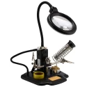 RS PRO Soldering Accessory Soldering Iron Stand with LED Magnifier for Soldering Stations 146-6439