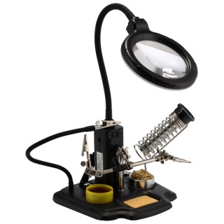 RS PRO Soldering Accessory Soldering Iron Stand with LED Magnifier for Soldering Stations 146-6439