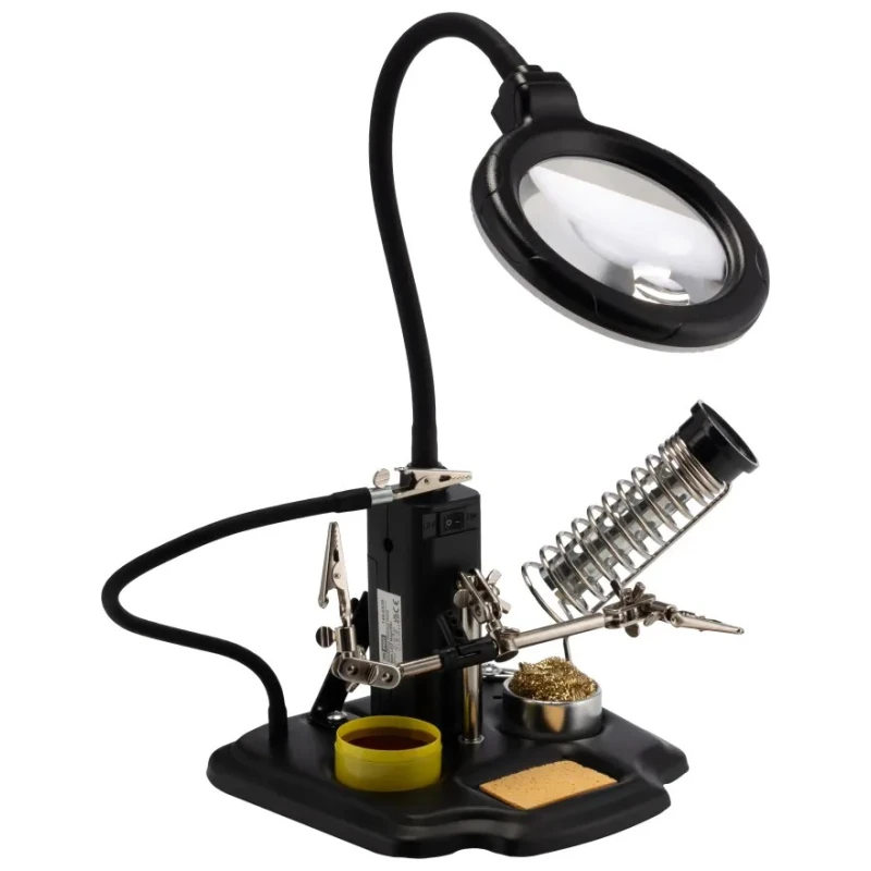 RS PRO Soldering Accessory Soldering Iron Stand with LED Magnifier for Soldering Stations 146-6439