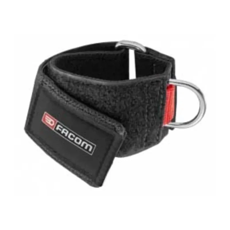 Facom 50 mm Elastic Belt Ring Wrist Strap with D Shaped Metal Ring, 2.7 kg Load Capacity WRT-DSLS