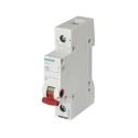 Siemens 1-Pole DIN Rail Isolator Switch 63A 400V AC Screw Terminal Handle Red 5TL1163-1