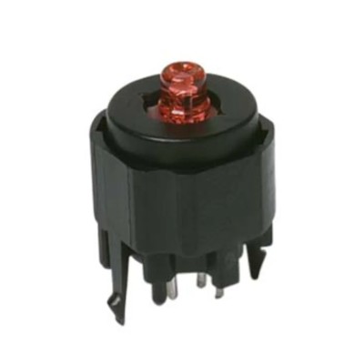 C & K K12 Series Push Button Switch, Momentary, PCB Mount, SPST, IP40, 30 V dc K12P BK 2 5N