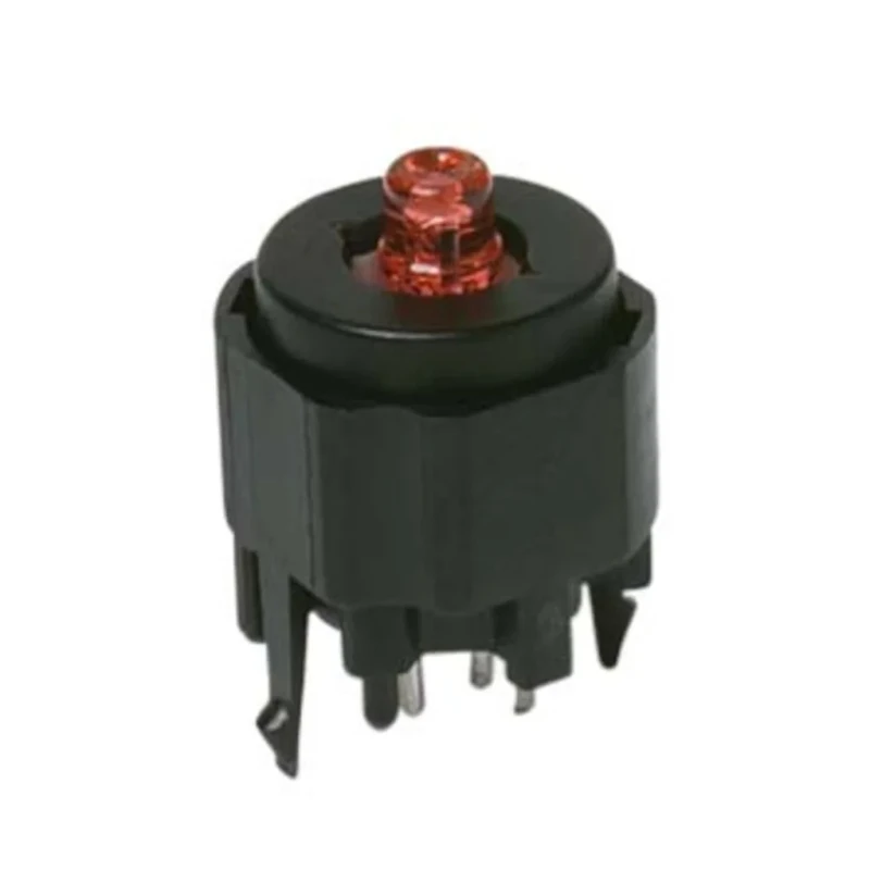 C & K K12 Series Push Button Switch, Momentary, PCB Mount, SPST, IP40, 30 V dc K12P BK 2 5N