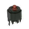 C & K K12 Series Push Button Switch, Momentary, PCB Mount, SPST, IP40, 30 V dc K12P BK 2 5N