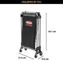 Rubbermaid Commercial Products Cart 150 L Load Capacity, 693 mm Height 1871645