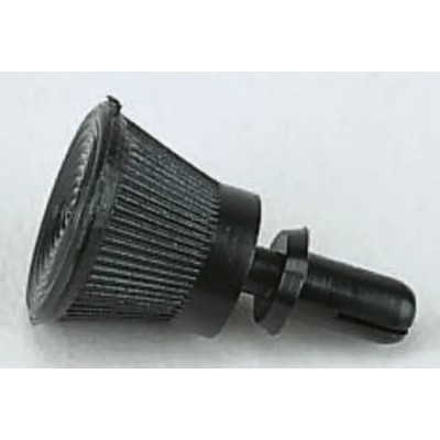 Essentra Nylon Snap Rivet 3 mm Diameter, 6.6 mm Length, Plain Finish SRT-3055 B (NOIR)