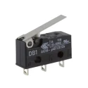 ZF Short Lever Micro Switch, Solder Terminal, 6A, 250 V AC, SPDT, IP50 DB1C-A1LB