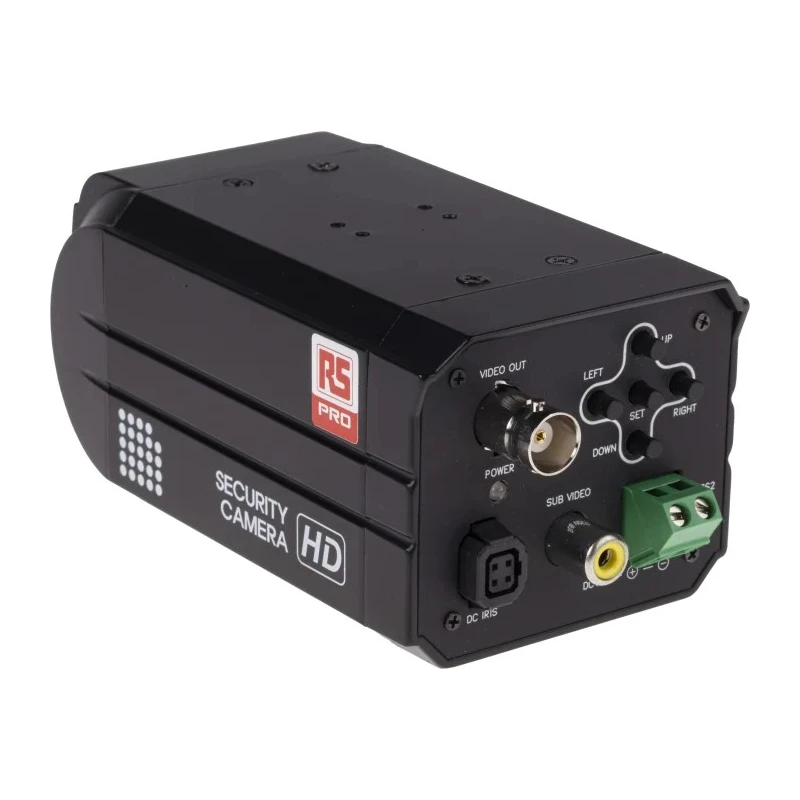 RS PRO Analogue Indoor CCTV Camera 1312 x 1069 Pixel CMOS Sensor 2.12MP 12V DC Power Supply 2.8-12mm Lens 146-4640