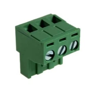 RS PRO Pluggable Terminal Block, 10-Contact, 5.08 mm Pitch, 1 Row, Polyamide Housing, 8A, 300V, Right Angle, Green 146-8250