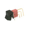 C & K SPDT On-On On-(On) Black Rectangular Actuator Rocker Switch Panel E101J1AQE2