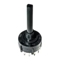 C & K 4 Position DPDT Rotary Switch 2.5A Terminal Panel Mount Glass Filled Polyamide 66 Housing A20403RNCG
