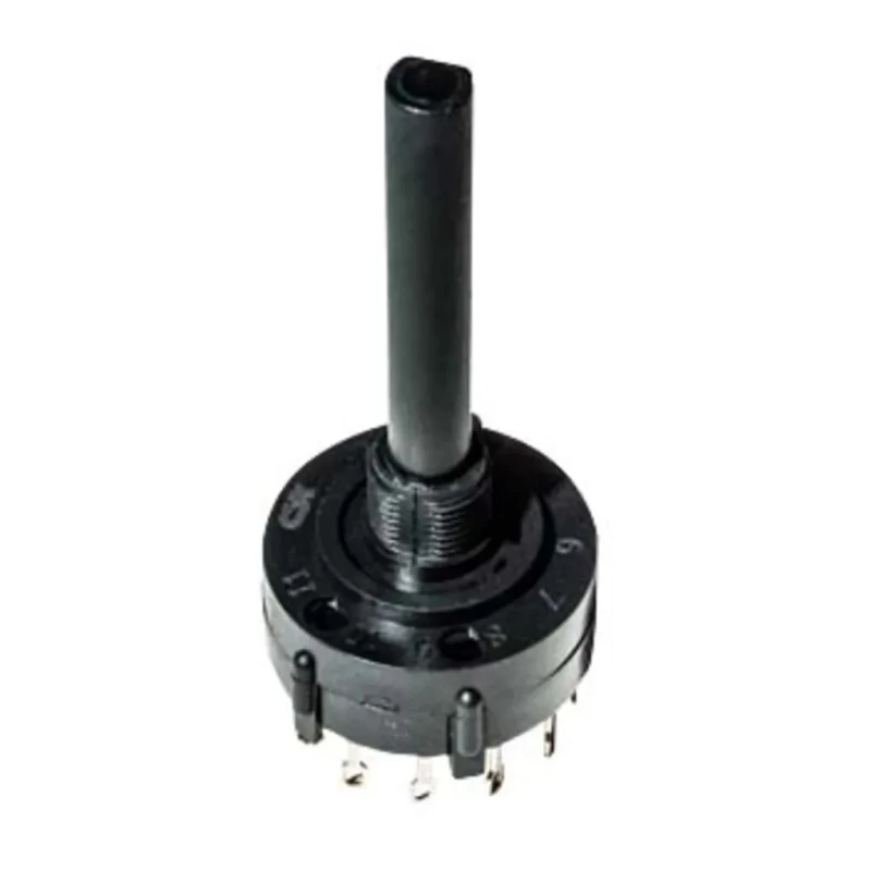 C & K 4 Position DPDT Rotary Switch 2.5A Terminal Panel Mount Glass Filled Polyamide 66 Housing A20403RNCG