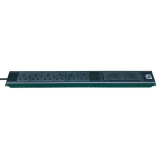 RS PRO 3 m 6 Socket BS1363 Power Distribution Unit Power Strip 250V AC BS1363 Model BS1363