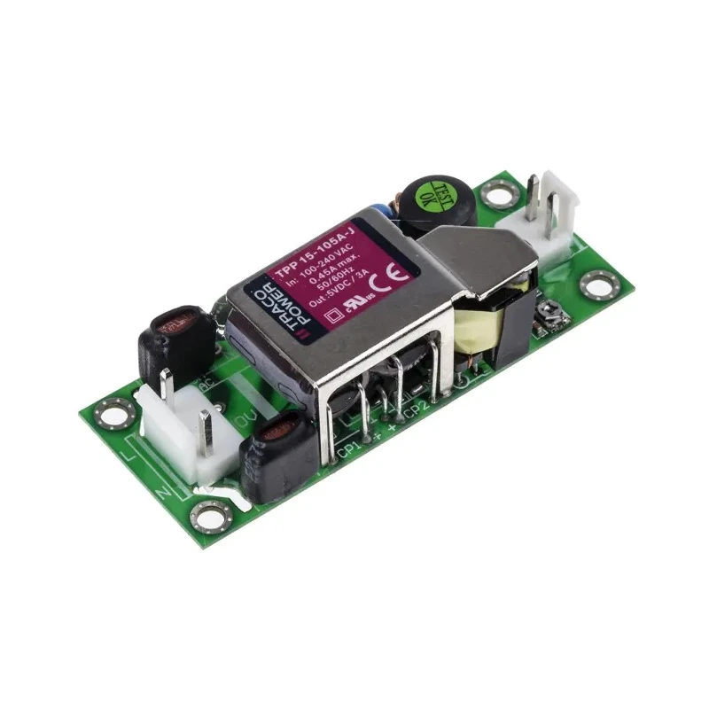 TRACOPOWER Switching Power Supply 5V DC 15W 264V AC TPP 15-105A-J