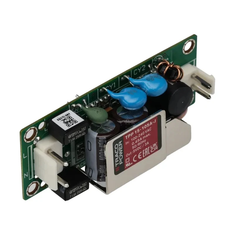 TRACOPOWER Switching Power Supply 5V DC 15W 264V AC TPP 15-105A-J