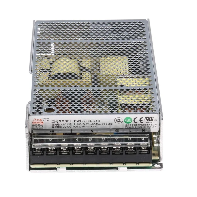 RS PRO Switching Power Supply 24V DC 200W Chassis Mount SMPS 85-275V AC Input 161-8270