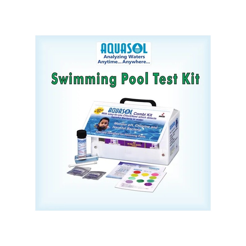 Aquasol Swimming Pool Test Kit Free Chlorine (DPD) / pH / Microbiological Test AESPK