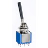 APEM Toggle Switch Panel Mount On-Off-On DPDT Solder Lug Terminal 30 V dc 250 V ac 5647AB-21+U642
