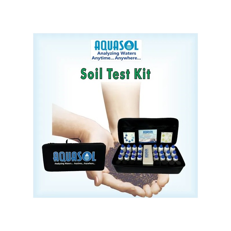 Aquasol Soil Test Kit pH / Nitrogen / Phosphorous / Potassium / Organic Carbon AESTK