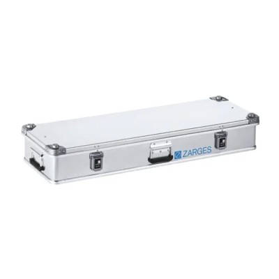Zarges K 470 Metal Waterproof Watertight Transit Case Aluminium, IP54, Lockable, Silver, 400 mm Width x 1.2 m Depth x 40847
