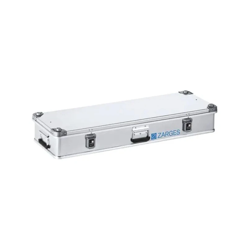Zarges K 470 Metal Waterproof Watertight Transit Case Aluminium, IP54, Lockable, Silver, 400 mm Width x 1.2 m Depth x 40847