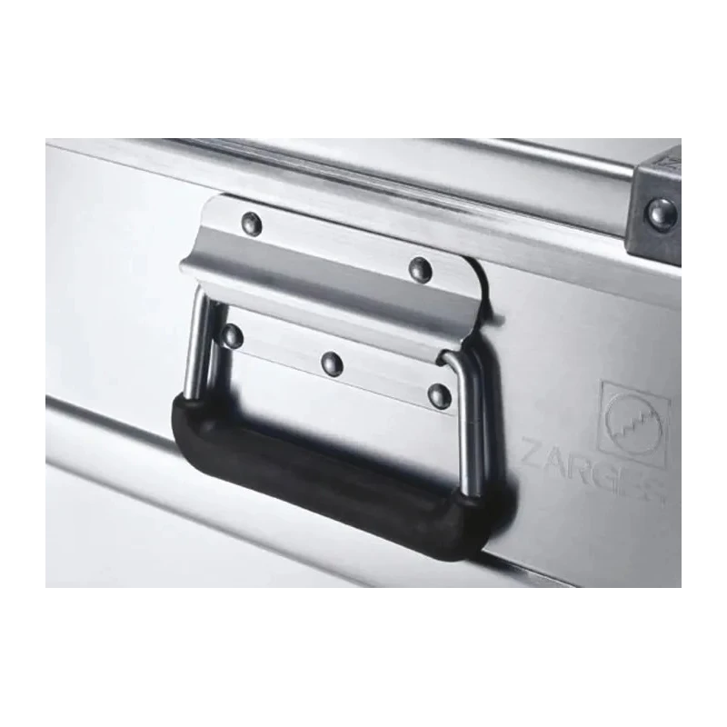 Zarges K 470 Metal Waterproof Watertight Transit Case Aluminium, IP54, Lockable, Silver, 400 mm Width x 1.2 m Depth x 40847
