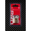 RS PRO Key Brass Padlock, 5 mm Shackle Diameter, 14 mm Shackle Length, 3 mm Body Brass Padlock 781-5997