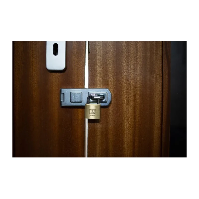 RS PRO Key Brass Padlock, 5 mm Shackle Diameter, 14 mm Shackle Length, 3 mm Body Brass Padlock 781-5997