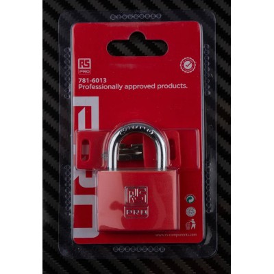 RS PRO Key Brass Padlock 6 mm Shackle, 43mm Body 781-6013