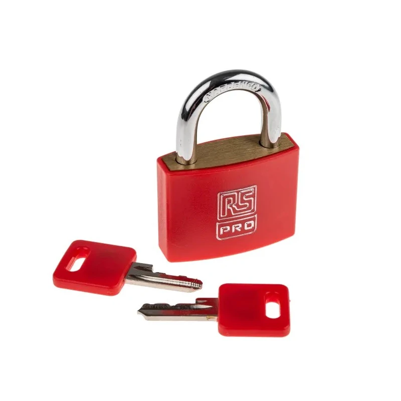 RS PRO Key Brass Padlock 6 mm Shackle, 43mm Body 781-6013