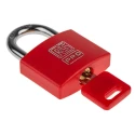 RS PRO Key Brass Padlock 6 mm Shackle, 43mm Body 781-6013