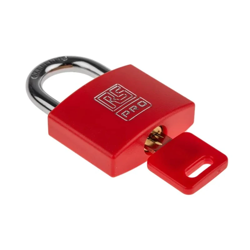 RS PRO Key Brass Padlock 6 mm Shackle, 43mm Body 781-6013