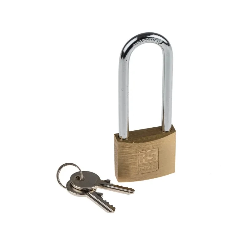 RS PRO Key Brass Padlock 6 mm Shackle 4mm Body 781-6004