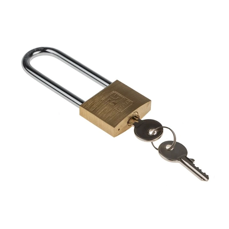 RS PRO Key Brass Padlock 6 mm Shackle 4mm Body 781-6004