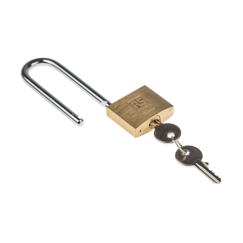 RS PRO Key Brass Padlock 6 mm Shackle 4mm Body 781-6004