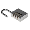 RS PRO Aluminium Combination Padlock 5 mm Shackle Diameter, 26 mm Shackle Length, 3 mm Body 781-6039