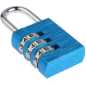 RS PRO Aluminium Combination Padlock with 5 mm Shackle, 3 mm Body, Model 781-6048