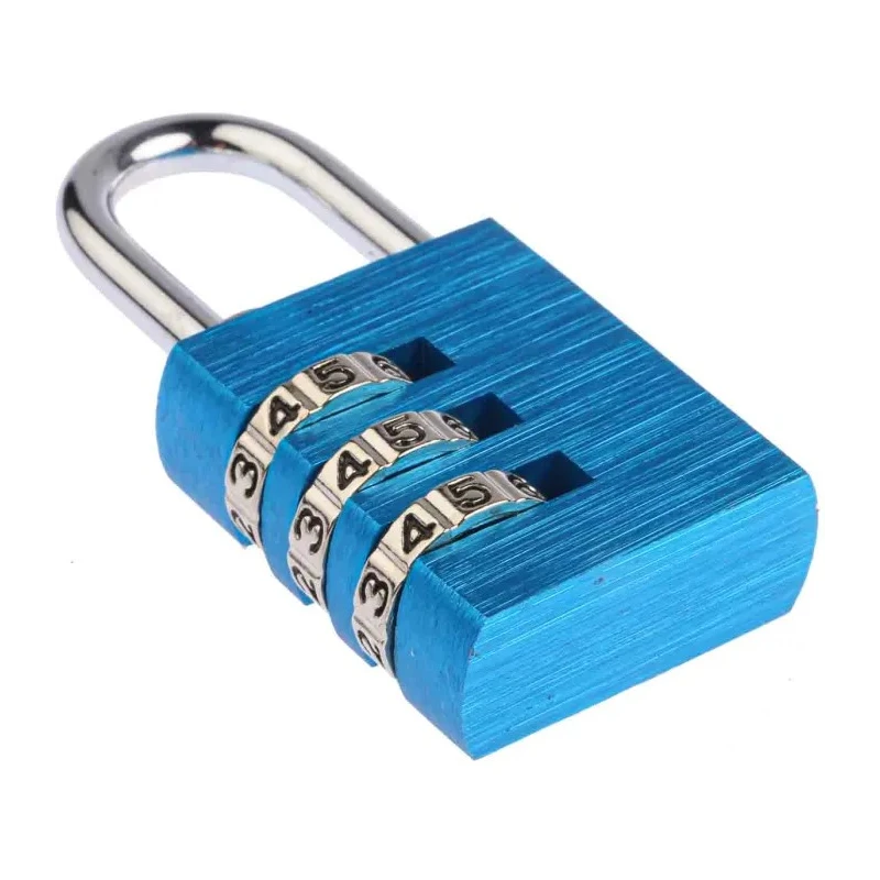 RS PRO Aluminium Combination Padlock with 5 mm Shackle, 3 mm Body, Model 781-6048