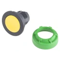 Schneider Electric Harmony Series Yellow Momentary Push Button Head 30mm Cutout IP69K IP67 IP66 ZB5FA5